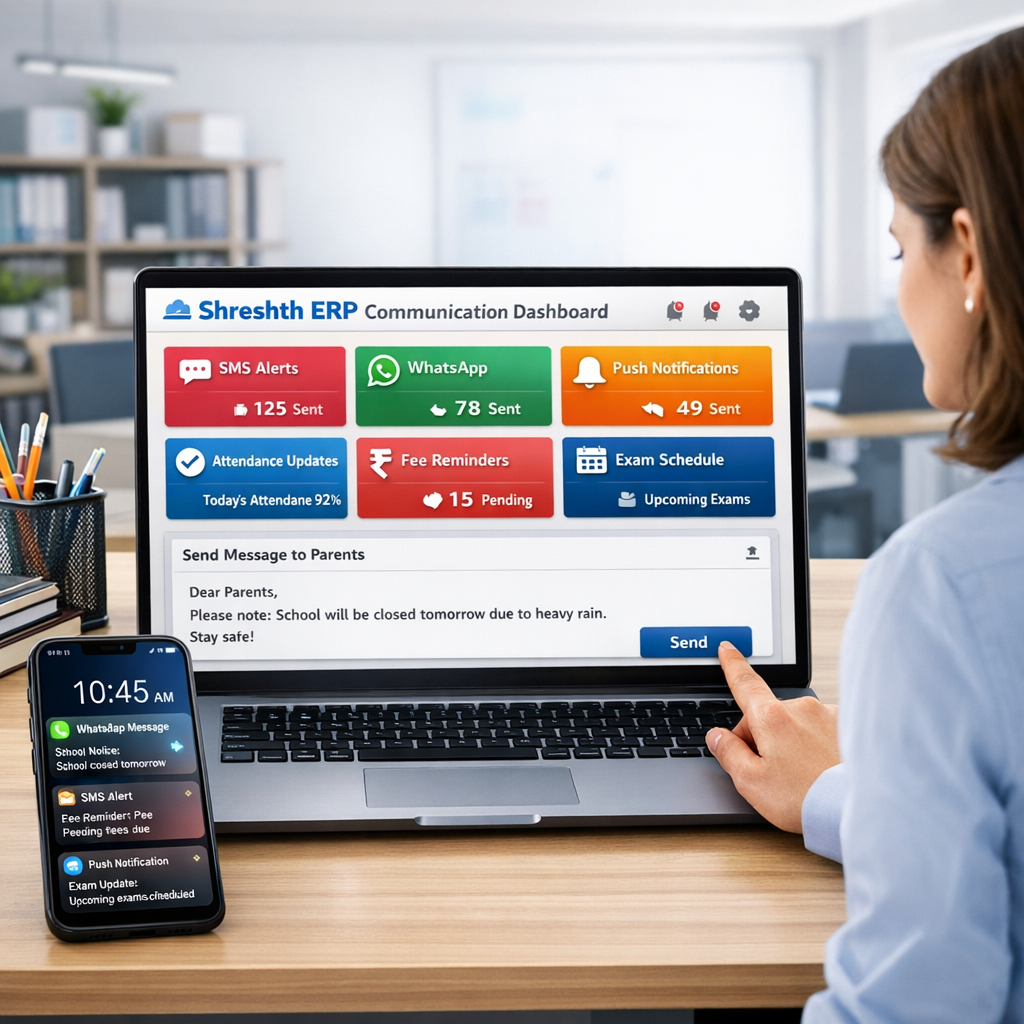 a a modern school offi